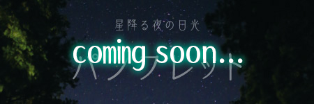 星降る夜の日光　パンフレット　coming soon